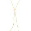 Baguette Diamond Lariat Necklace