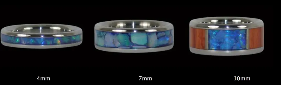 Big Kahuna Black Pearl Titanium Ring