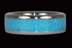 Bye Bye Blue Sky Turquoise Titanium Ring