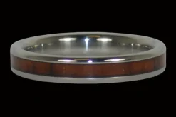 Dark Koa Narrow Hawaii Titanium Ring