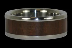 Ipe Wood Titanium Ring