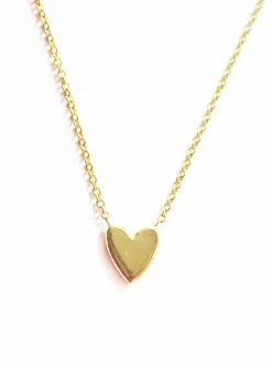 18K Gold Heart Necklace