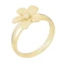 14K 13Mm Flower Diamond Ring