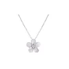 14K 8Mm Plumeria Slide With Diamond