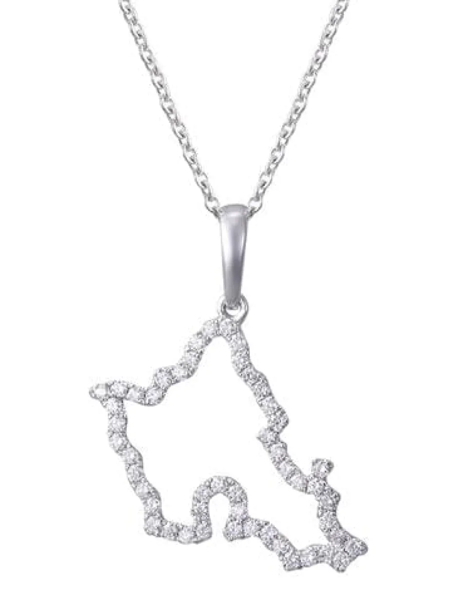 14K "Oahu" Pendant With 50 Diamonds