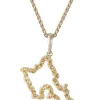 14K "Oahu" Pendant With 37 Yellow Sapphires