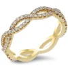 18K Rose Gold Band With 0.54 Ct Diamonds