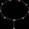 14K Two Tone Plumeria Necklace With 20 Diamonds