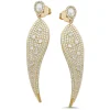 18K Yellow Gold Earrings With 5.67 Ct, 0.84 And 0.89 Ct Diamonds