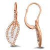 18K Yellow Gold Earrings With 0.53 Ct Diamonds And 0.71 Ct Baguette Diamonds