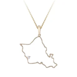 14Ky "Oahu" Pendant With .03Ct Diamond (For Ko'Olina)