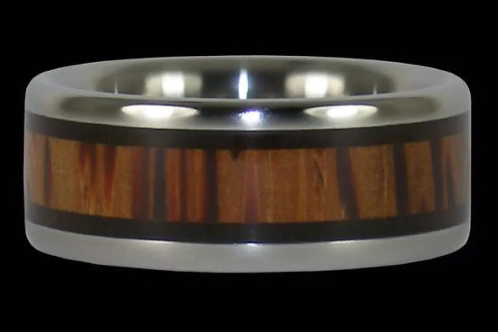 Milo And Palm Titanium Ring