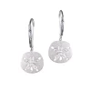 10Mm 14K Sand Dollar Earring With 10 Diamonds
