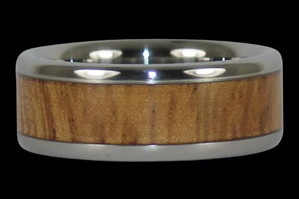 Monkey Pod Titanium Ring