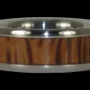 Palm Wood Titanium Ring