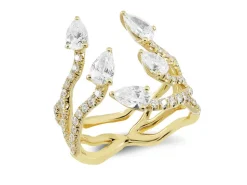 Pear Diamond Medusa Ring