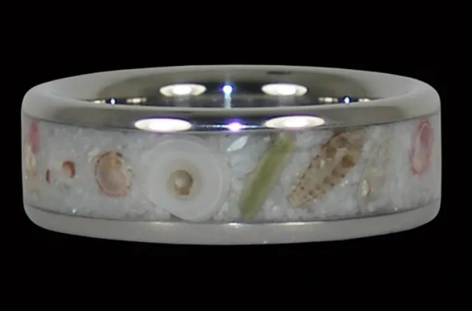 Sea Shell Titanium Ring