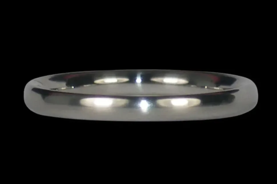 Thin Titanium Ring Band To Stack