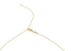 White Topaz Kite Necklace With Bezel Diamond Drop Lariat